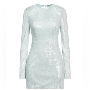 NWT Rotate Birger Christensen Sequin Embellished Open back Mini Cocktail Dress
